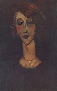 Amedeo Modigliani Renee la blonde (mk38) oil on canvas